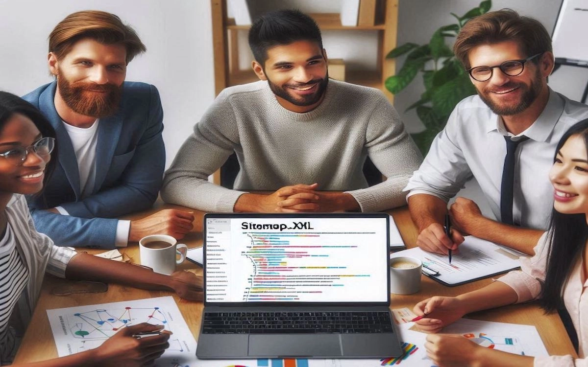 Profesionales mostrando la importancia del sitemap.xml